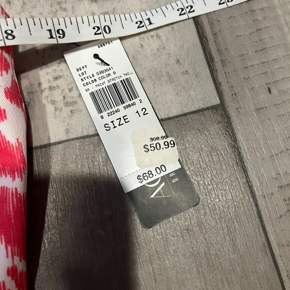 AGB Size 12 dark pink and white pattern dress Bin AN - Picture 4 of 8